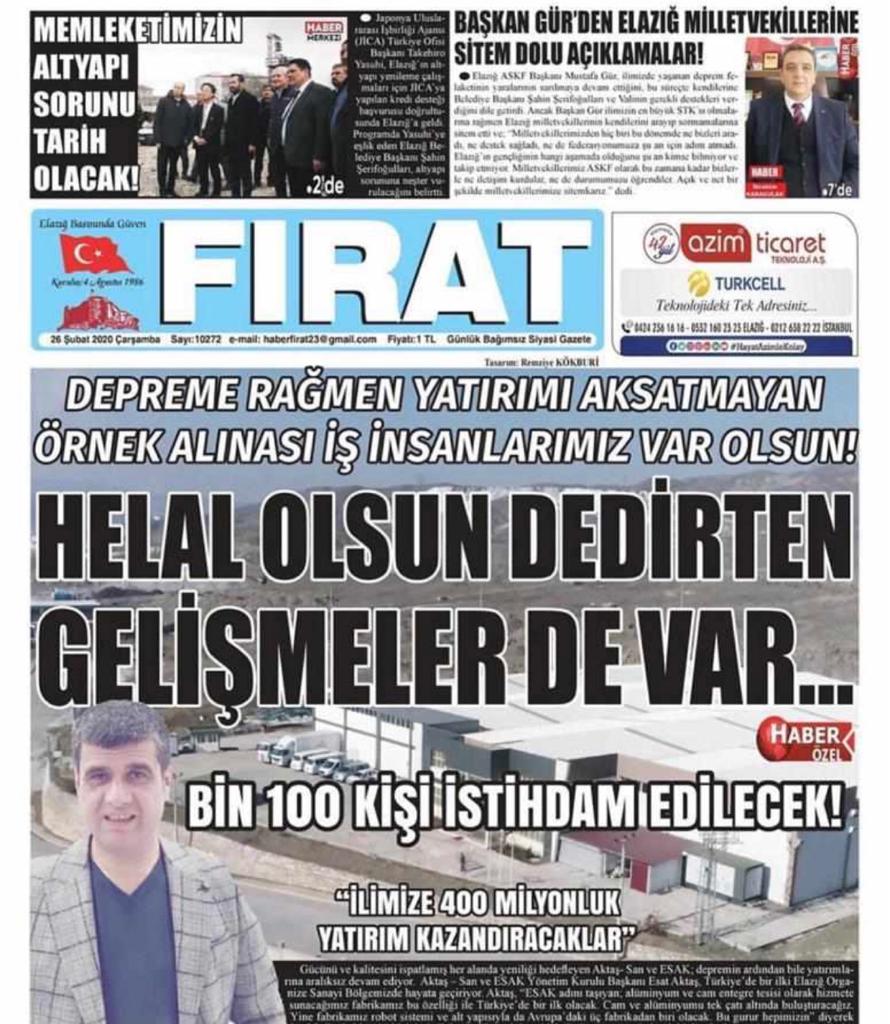 Esak Alüminyum'dan Dev Yatırım